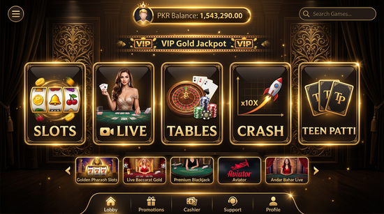 Main screen of S92 Game casino page for PK players